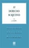 El derecho subjetivo