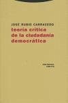 Cover Teoría crítica de la ciudadanía democrática