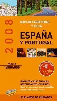 Guía y mapa de carreteras de España y Portugal, E 1:800.000