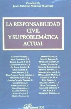 La responsabilidad civil y su problemática actual - Moreno Martínez, Juan Antonio