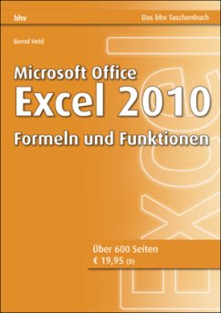 Microsoft Office Excel 2010, Formeln und Funktionen - Held, Bernd