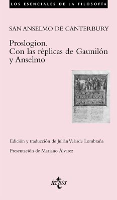 Proslogion - Anselmo - Santo, Arzobispo de Canterbury -
