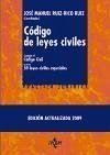 Código de leyes civiles : contiene el Código Civil y otras cincuenta leyes civiles especiales - Ruiz-Rico Ruiz, José Manuel