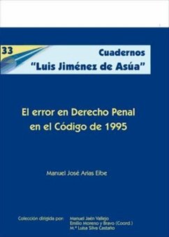 El error en derecho penal en el código de 1995 - Arias Éibe, Manuel José