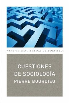 Cuestiones de sociología - Bourdieu, Pierre