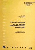 Materials i diccionari per a la traducció juridicoadministrativa francès-català