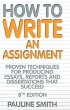 How To Write An Assignment, 8th Edition - Bild 1