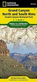 National Geographic Trails Illustrated Map Grand Canyon, Bright Angel Canyon, North & South Rims, National Park Arizona, USA