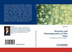 Structure and Thermodynamics of Thin Films Structure and Thermodynamics of Thin Films