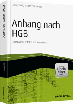 Anhang nach HGB - inkl. Arbeitshilfen online - Eidel, Ulrike; Strickmann, Michael