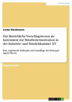 Das Betriebliche Vorschlagswesen als Instrument zur Mitarbeitermotivation in der Industrie- und Handelskammer XY - Hieckmann, Linda