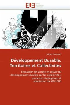 Développement Durable, Territoires Et Collectivités - Ponrouch, Adrien