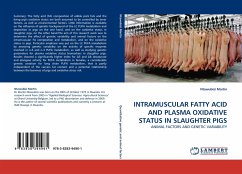 INTRAMUSCULAR FATTY ACID AND PLASMA OXIDATIVE STATUS IN SLAUGHTER PIGS - Martin, Ntawubizi