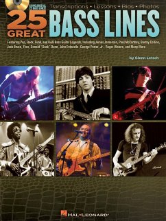 25 Great Bass Lines - for Bass Guitar, w. Audio-CD - Letsch, Glenn