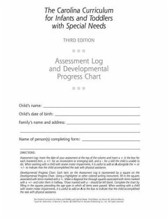The Carolina Curriculum for Infants and Toddlers with Special Needs (Ccitsn) Assessment Log and Developmental Progress Chart - Johnson-Martin, Nancy; Attermeier, Susan; Hacker, Bonnie