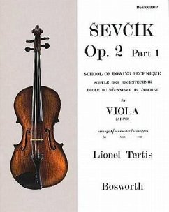 Sevcik for Viola: School of Bowing Technique, Opus 2 Part 1 - Sevcik, Otakar