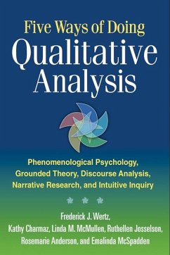 Five Ways of Doing Qualitative Analysis - Wertz, Frederick J; Mcspadden, Emalinda; Charmaz, Kathy; McMullen, Linda M; Anderson, Rosemarie; Josselson, Ruthellen