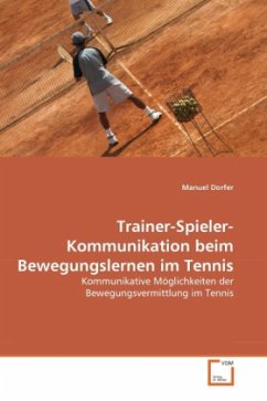 Trainer-Spieler-Kommunikation beim Bewegungslernen im Tennis - Dorfer, Manuel