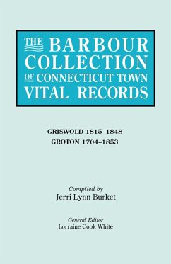 Cover Barbour Collection of Connecticut Town Vital Records. Volume 15
