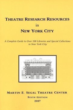 Theatre Research Resources in New York City