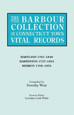 Cover Barbour Collection of Connecticut Town Vital Records. Volume 18