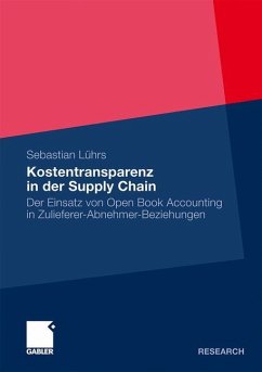 Kostentransparenz in der Supply Chain - Lührs, Sebastian
