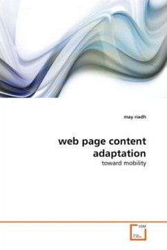 web page content adaptation - riadh, may