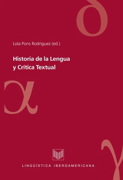 Historia de la Lengua y Crítica Textual