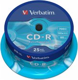 CD-R 80Min/700MB/52x Cakebox (25 Disc), DataLife, Extra Protection Surface