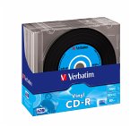 CD-R 80Min/700MB/52x Slimcase (10 Disc), DataLife Plus, Vinyl Surface, 2x5 Farben