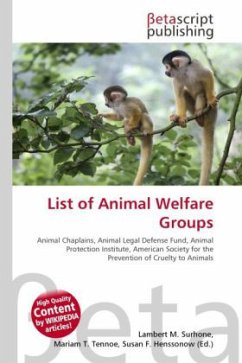 List of Animal Welfare Groups