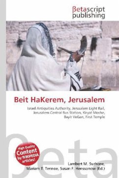 Cover Beit HaKerem, Jerusalem