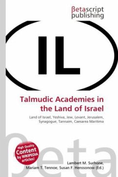 Talmudic Academies in the Land of Israel