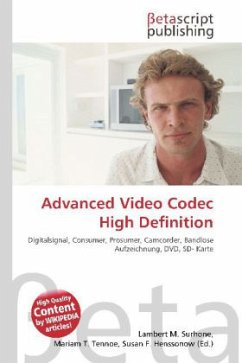 Advanced Video Codec High Definition Advanced Video Codec High Definition