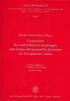 Cover Corpus Juris der strafrechtlichen Regelungen zum Schutz der finanziellen Interessen der Europäischen Union