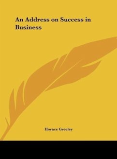 Cover An Address on Success in Business