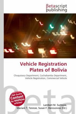 Vehicle Registration Plates of Bolivia