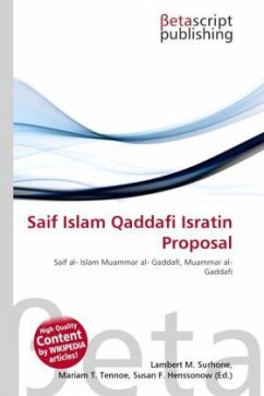 Saif Islam Qaddafi Isratin Proposal