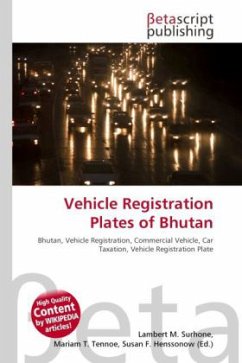 Vehicle Registration Plates of Bhutan