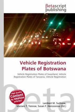 Vehicle Registration Plates of Botswana