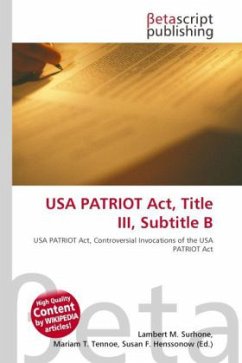 USA PATRIOT Act, Title III, Subtitle B