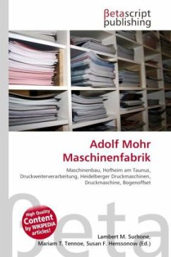 Cover Adolf Mohr Maschinenfabrik