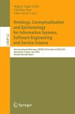 Ontology, Conceptualization and Epistemology for Information Systems, Software Engineering and Service Science