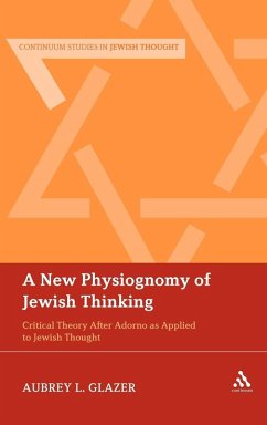 Cover A New Physiognomy of Jewish Thinking