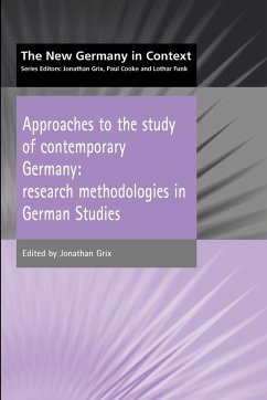 Cover Approaches to the Study of Contemporary Germany