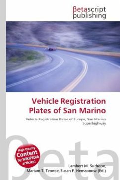 Vehicle Registration Plates of San Marino