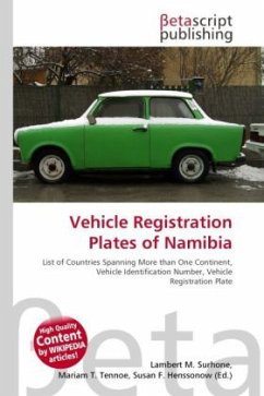 Vehicle Registration Plates of Namibia