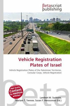 Cover Vehicle Registration Plates of Israel