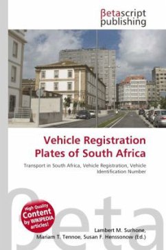 Cover Vehicle Registration Plates of South Africa