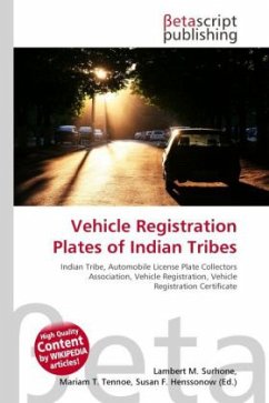 Cover Vehicle Registration Plates of Indian Tribes